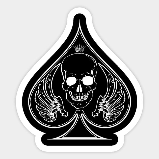 Ace of Spades Sticker by Kiboune